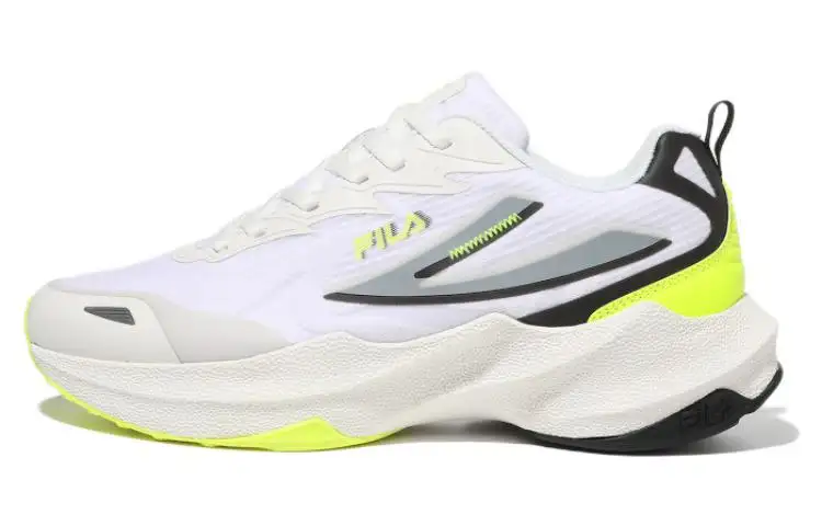 FILA Nre E3 Textile, Leather Low top Casual Shoes Unisex White Green