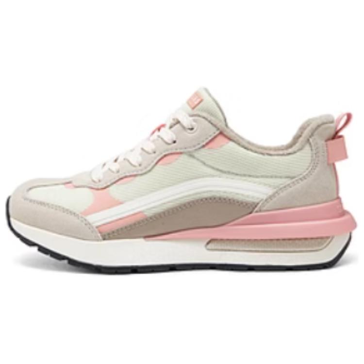 Skechers Skechers Street croissant shoes, retro, fashionable and versatile, Dexun Waffle Gump shoes, thick sole, soft, comfortable, lightweight and height-increasing, low-top running shoes, women's model, off-white