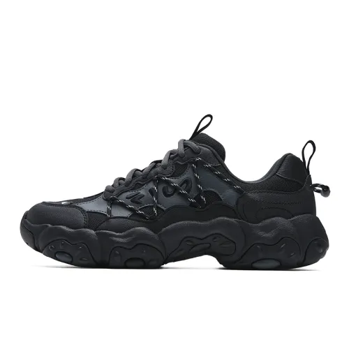FILA FLUID 6 Abrasion Resistant, Breathable, Lightweight Low top Casual Shoes Men's Black Gray