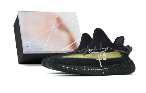Adidas Originals Yeezy Boost 350 V2 Low top Casual Shoes Unisex Black