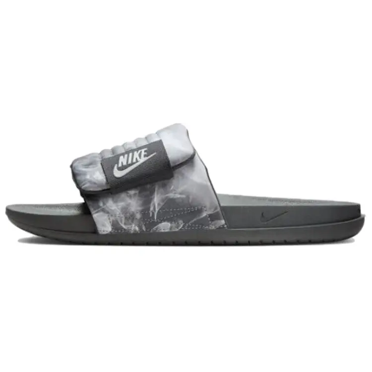 Nike Offcourt Adjust Slide Abrasion Resistant Slide Slippers Men's Black Gray