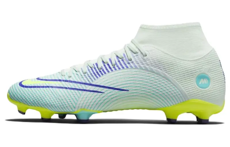 Nike Mercurial Superfly 8 MG Multi Ground FG Firm Ground Artificial Turf Soccer Shoes Unisex Yellow Green Purple