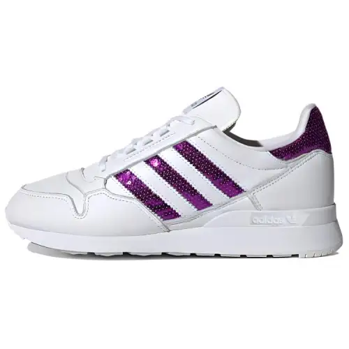 Adidas Originals Zx 500 Shoes White/Purple Women's