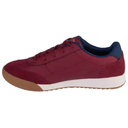 Skechers ZINGER Abrasion Resistant Low top Casual Shoes Men's Burgundy Red
