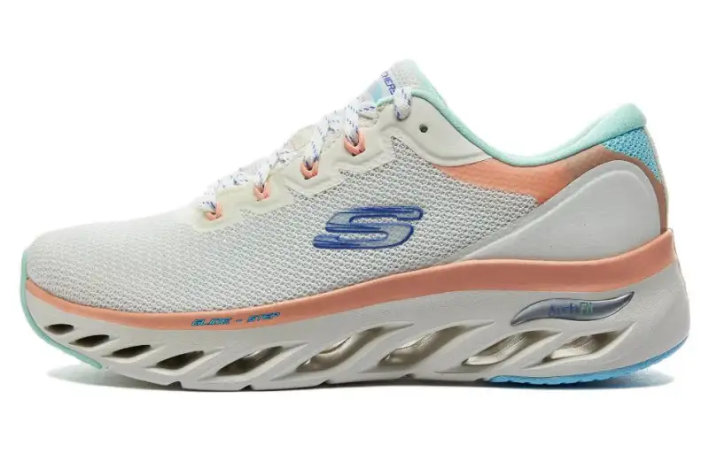 Skechers ARCH FIT GLIDE STEP TRAIL Low top Casual Shoes Women's Ecru