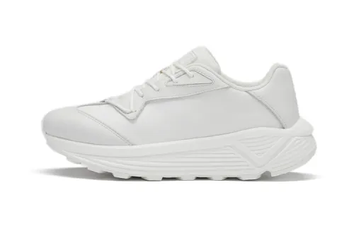 DESCENTE DUALIS Collection Leather, Nylon Slip Resistant Low top Casual Shoes Women's Light Gray