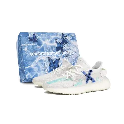 Adidas Originals Yeezy Boost 350 V2 Slip Resistant Low top Casual Shoes Unisex White