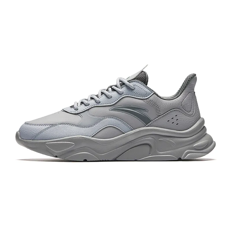 Anta Millennial Generation Abrasion Resistant Breathable Abrasion Resistant Breathable Low top Casual Shoes Men's Gray