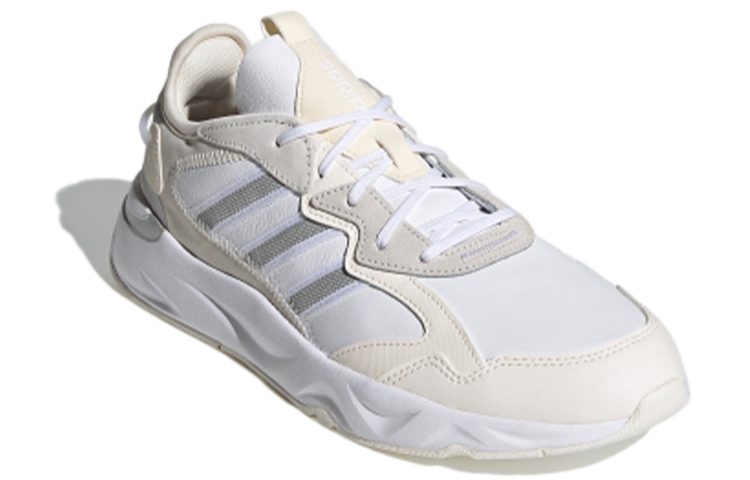 Мужские кроссовки adidas neo Futureflow (белый / бежевый / серебристый) — фото 3