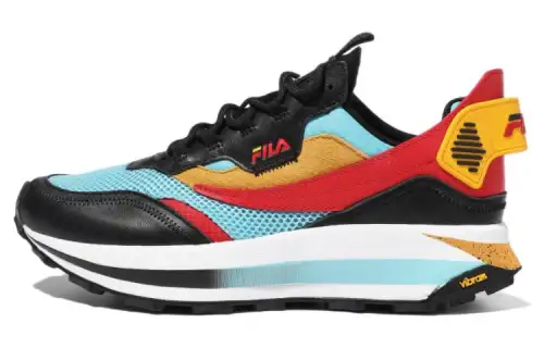 FILA T1 Retro X Barneys Casual Shoes Men's Low Top White/Blue/Yellow