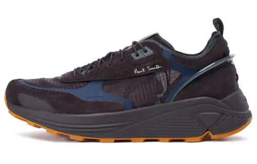 DESCENTE X Paul Smith Collection Textile, Leather Slip Resistant Abrasion Resistant Low top Casual Shoes Men's