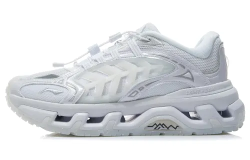 Li Ning Mountain Color Reflective Low top Running Shoes Women's Standard White