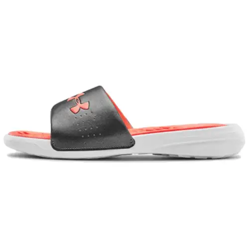 Under Armour Playmaker Fixed Strap Slippers Black/Orange Women's