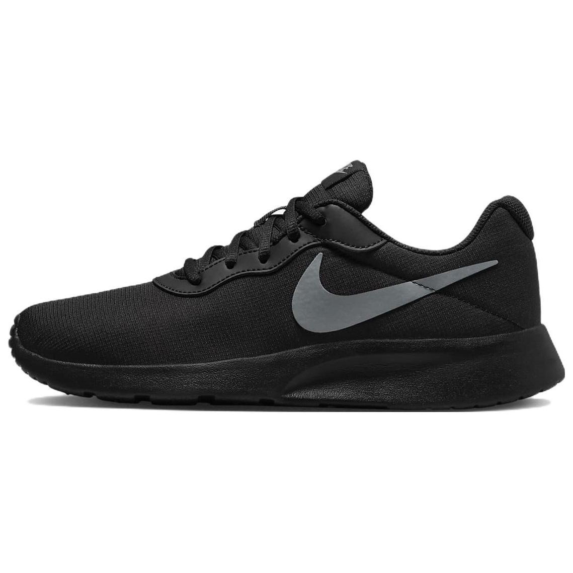 Nike Tanjun Refine fabric simple sports shock-absorbing, anti-slip and wear-resistant low-top casual shoes for women black