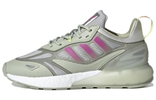 Adidas Originals ZX 2K BOOST 2.0 Comfortable Low top Casual Shoes Women's Halo Green