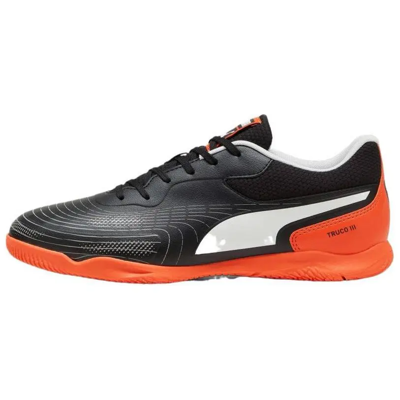 PUMA Truco 3 Soccer Shoes Unisex Black Red