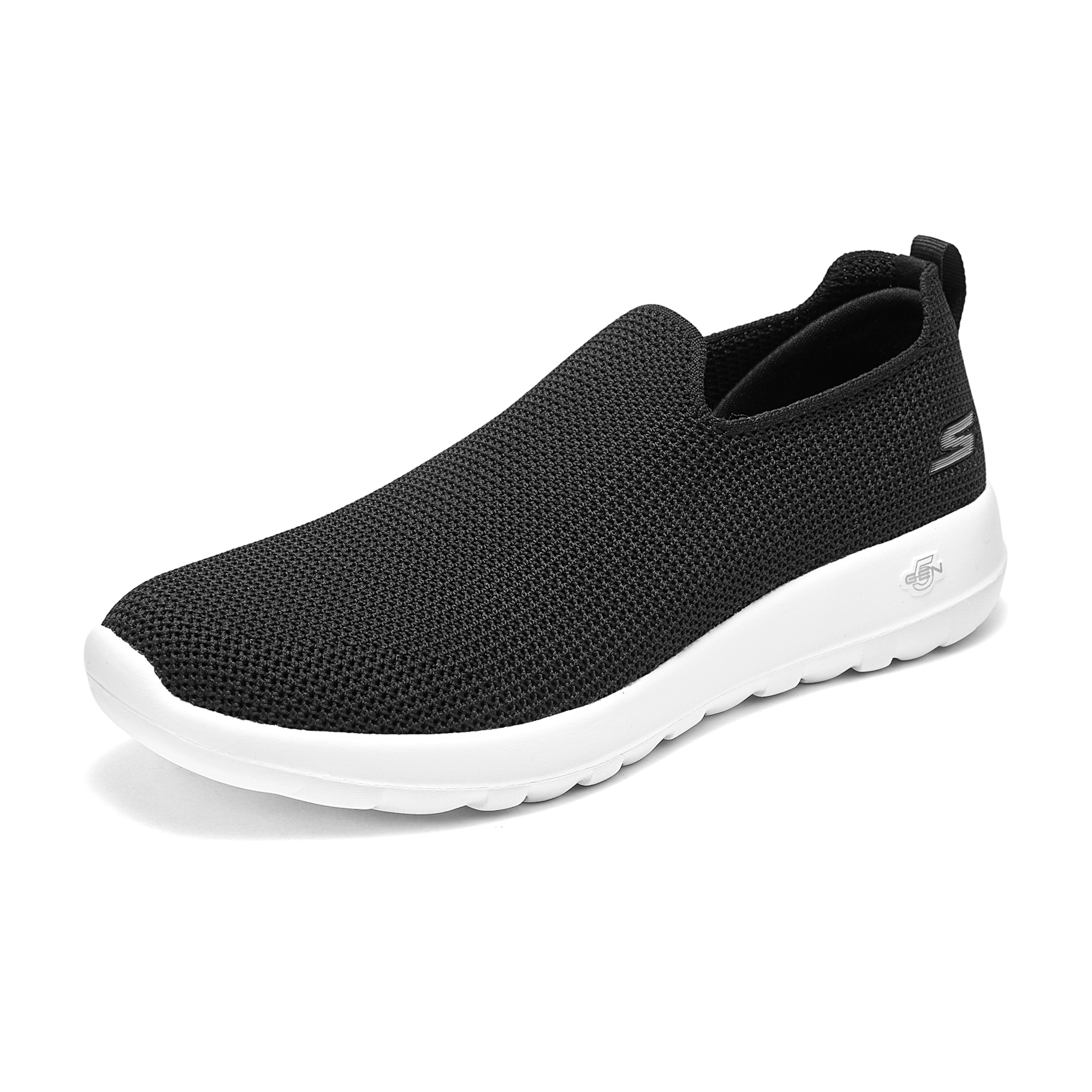 Skechers MEN’S GO WALK Cushioning Abrasion Resistant Lightweight Low top Casual Shoes Men’s Black