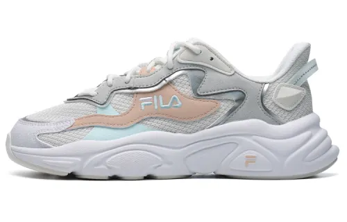 FILA FUSION Fila trendy brand Mars 1 leather fabric synthetic leather TPU Mars sports retro low-top lifestyle casual shoes women's beige gray