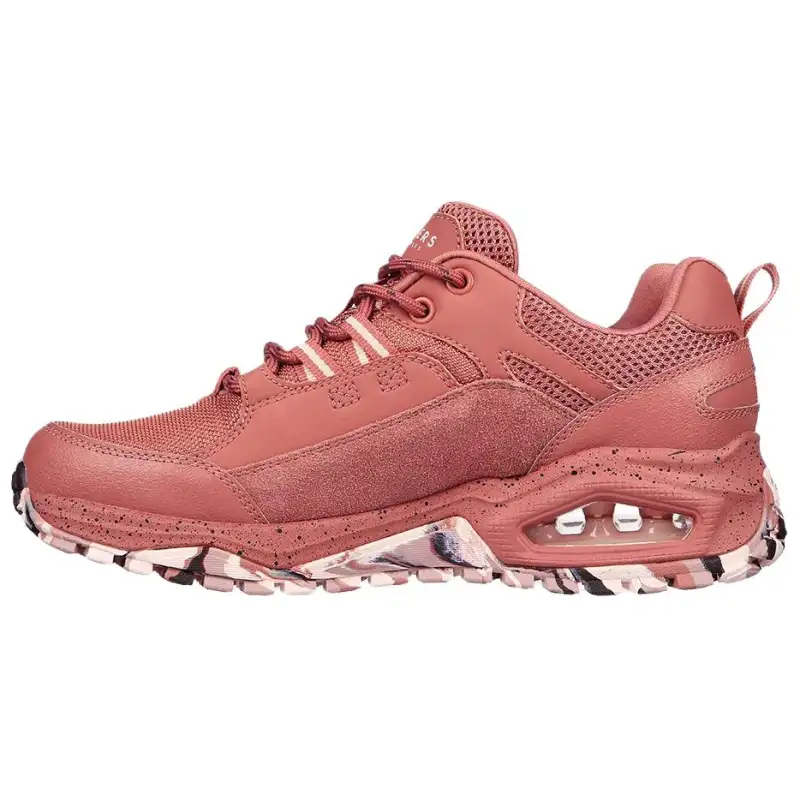 Skechers Uno Textile, Leather Fashion Cushioning Abrasion Resistant Breathable Lightweight Low top Casual Shoes Women's