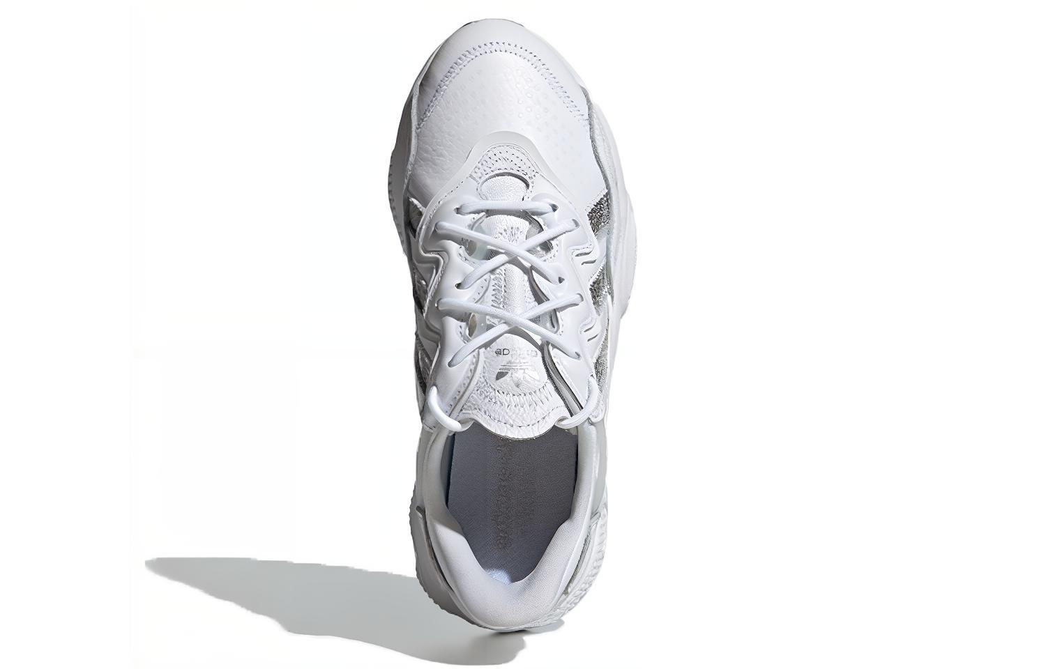 Женские кроссовки adidas originals Ozweego (бело-серые) — Белыйтёмно-серый — фото 5