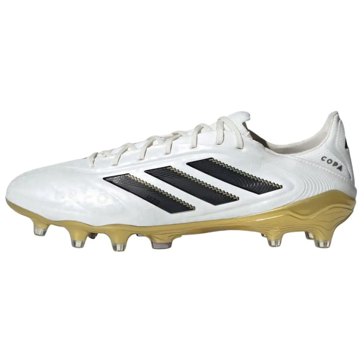 Adidas Copa Pure 3 FG Firm Ground Natural Grass Slip Resistant Abrasion Resistant Soccer Shoes Unisex White Black