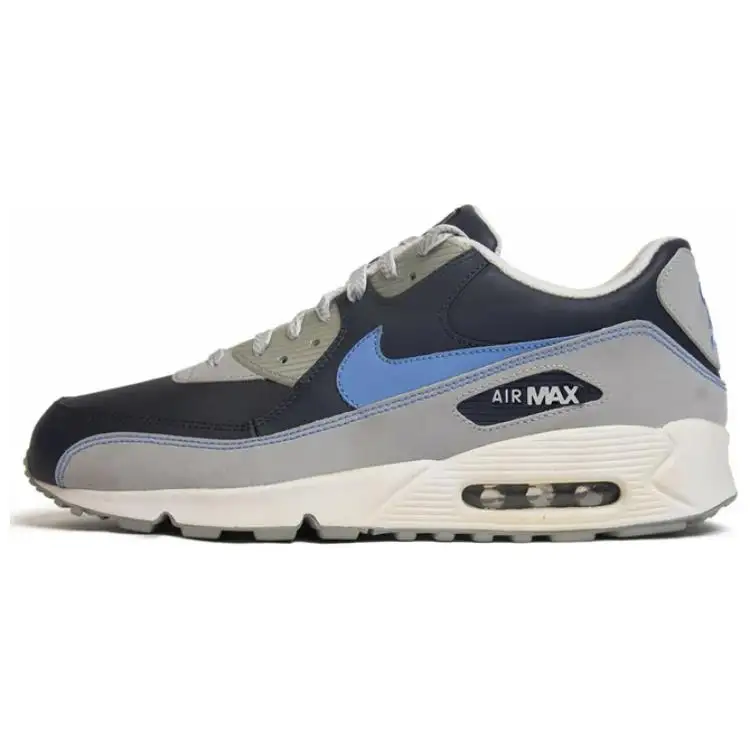 Nike Air Max 90 Low top Casual Shoes Men's Black Blue