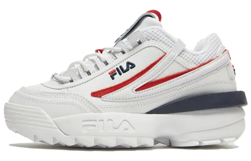 FILA Disruptor 2 EXP Abrasion Resistant Breathable Low top Casual Shoes Women's White