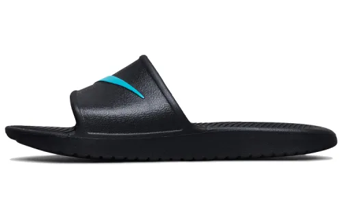 Nike Kawa Black Blue Slippers 'Black Blue'