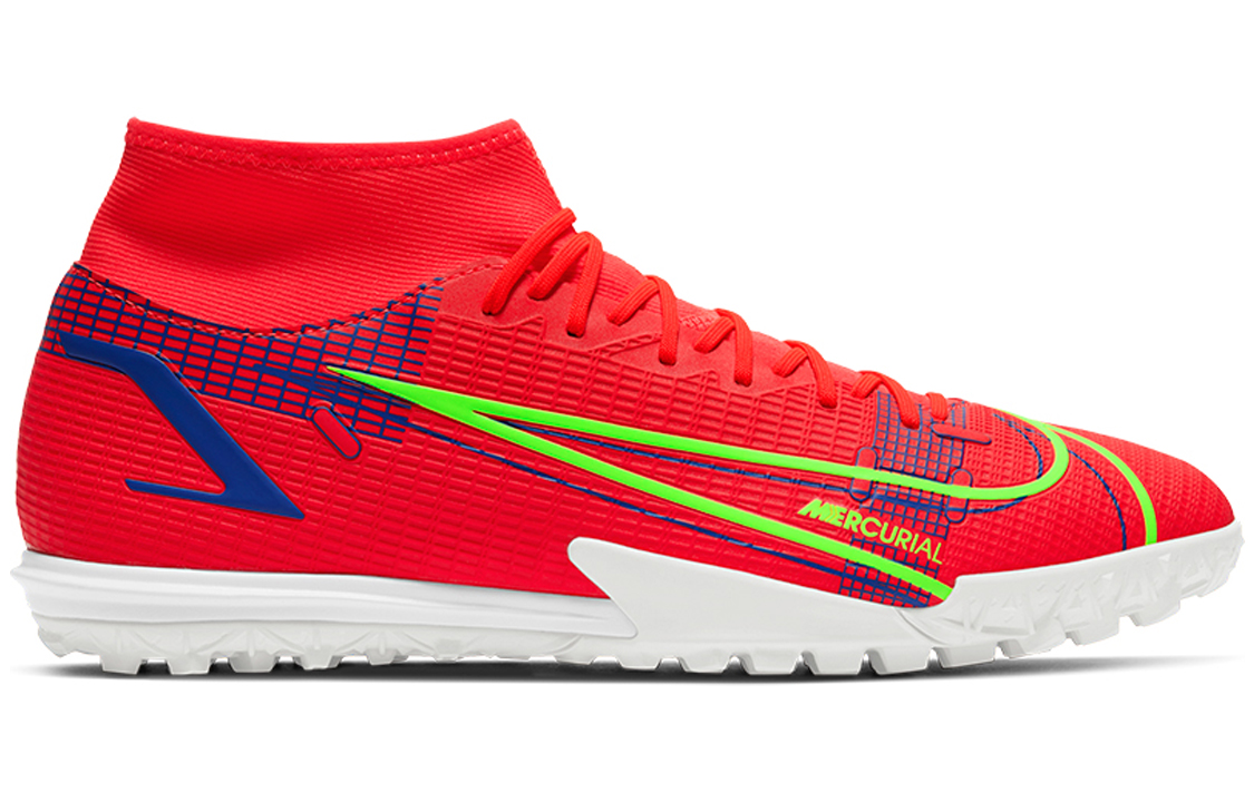 Мужские футбольные бутсы Nike Mercurial Superfly 8 14 Academy TF (красный) — фото 2