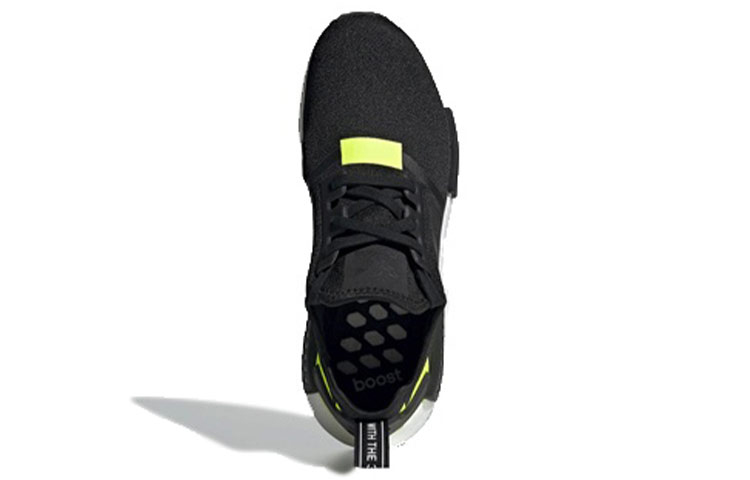Кроссовки adidas originals NMD_R1 (желто-черные) — фото 4