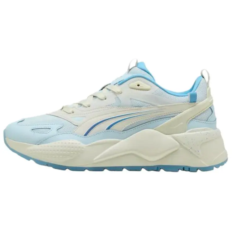 PUMA RS X Abrasion Resistant Low top Casual Shoes Unisex White Blue