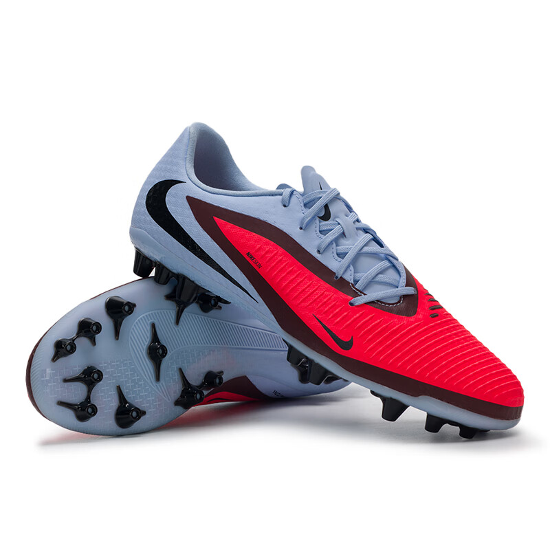 Nike Phantom 6 AG Artificial Ground Artificial Turf Cushioning, Wear Resistant Soccer Shoes Unisex Blue Red
