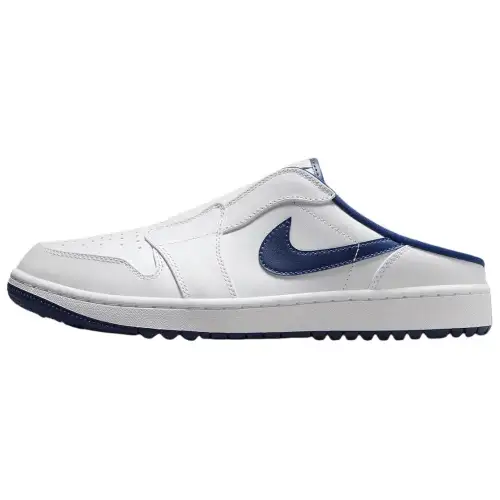 Jordan Air Jordan 1 Low top Golf Shoes Men's White Blue