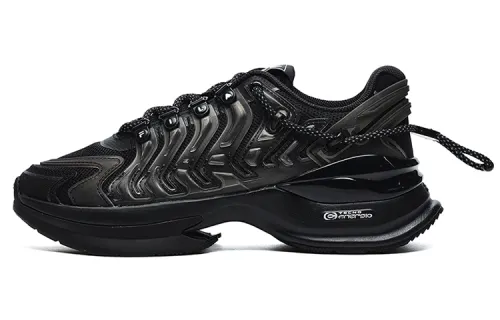 FILA Textile, Synthetic Leather, TPU Breathable Low top Casual Shoes Women's Black