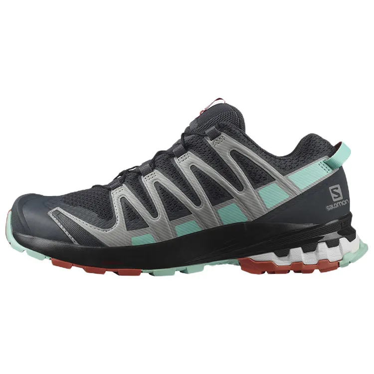 SALOMON XA Pro 3D V8XA Pro 3D V8 Cushioning Abrasion Resistant Breathable Low top Outdoor Shoes Women's Black Gray