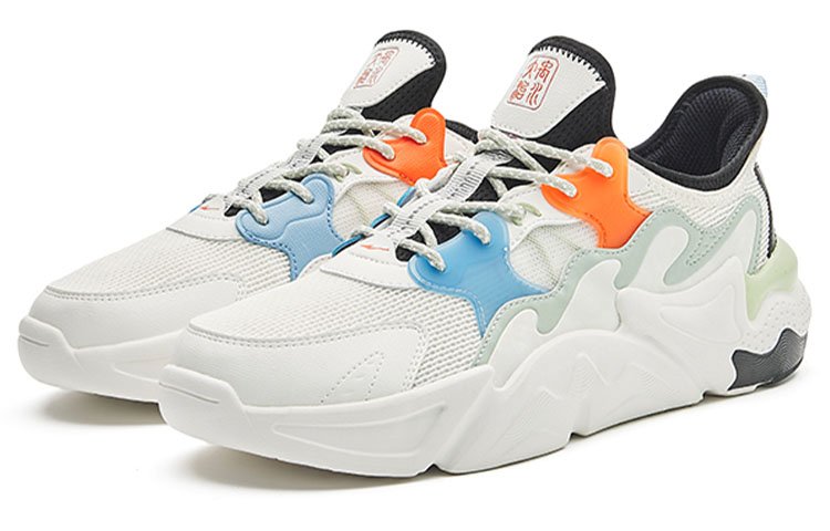 Erke Low top Casual Shoes Men's White Green
