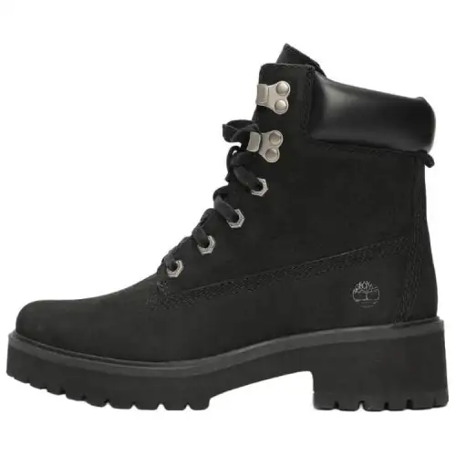 Timberland Short Mid Calf Combat Boots Women's Black