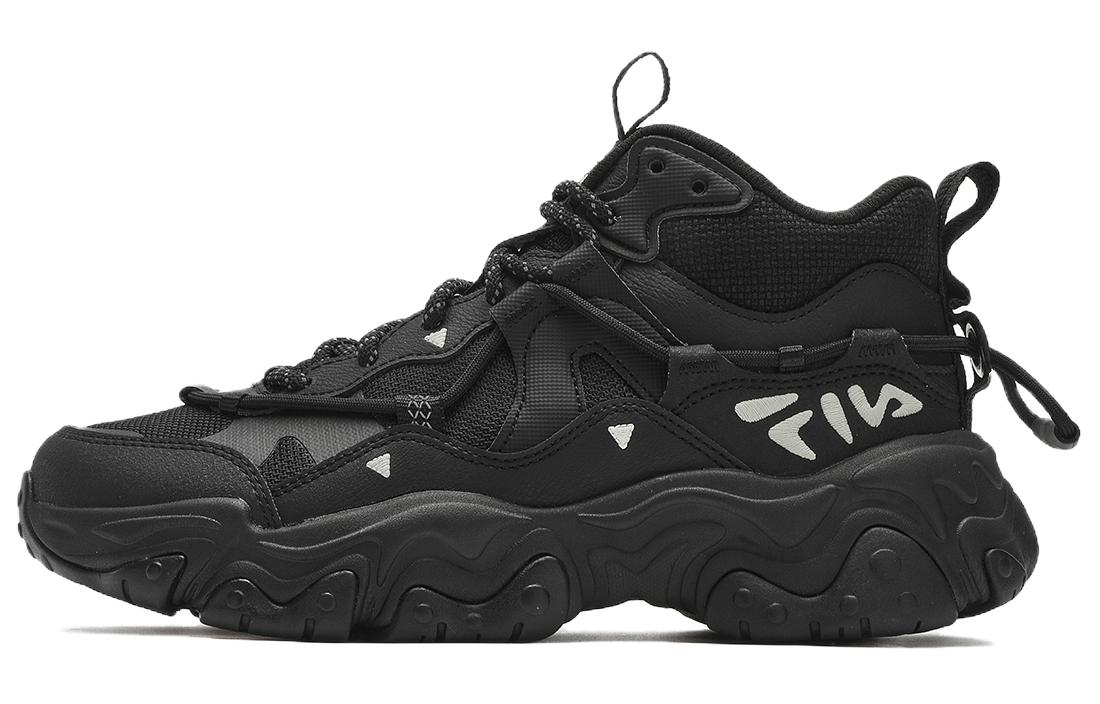 FILA FLUID 5 Cat Paw 5.0 Textile, Synthetic Leather Cushioning, Wear Resistant Low top Casual Shoes Women's Black