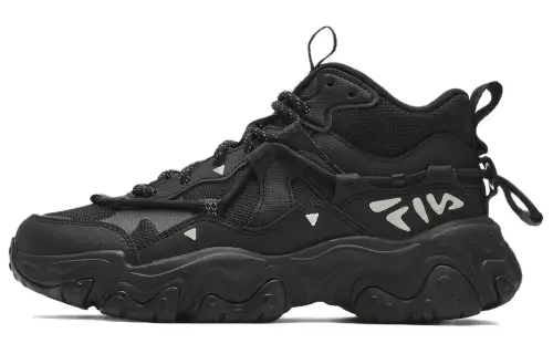 FILA FLUID 5 Cat Paw 5.0 Textile, Synthetic Leather Cushioning, Wear Resistant Low top Casual Shoes Women's Black