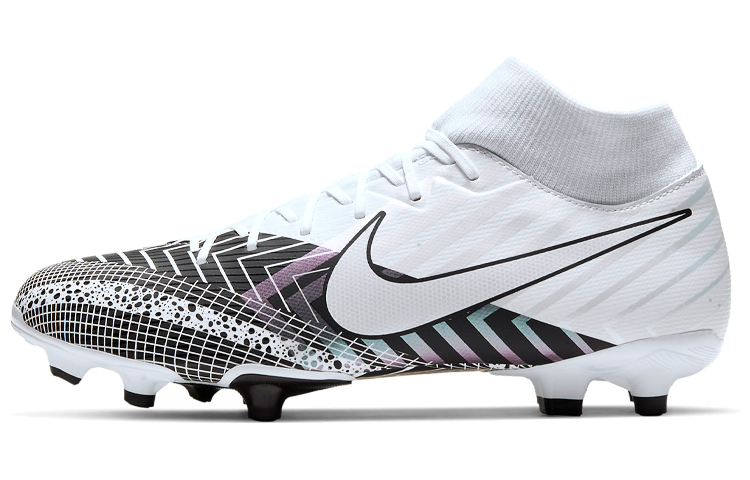 Nike Mercurial Superfly 7 Mercurial 13 Academy MDS MG (glue short nails) natural grass artificial grass fabric synthetic leather non-slip wear-resistant impact resistant football shoes men's black and white