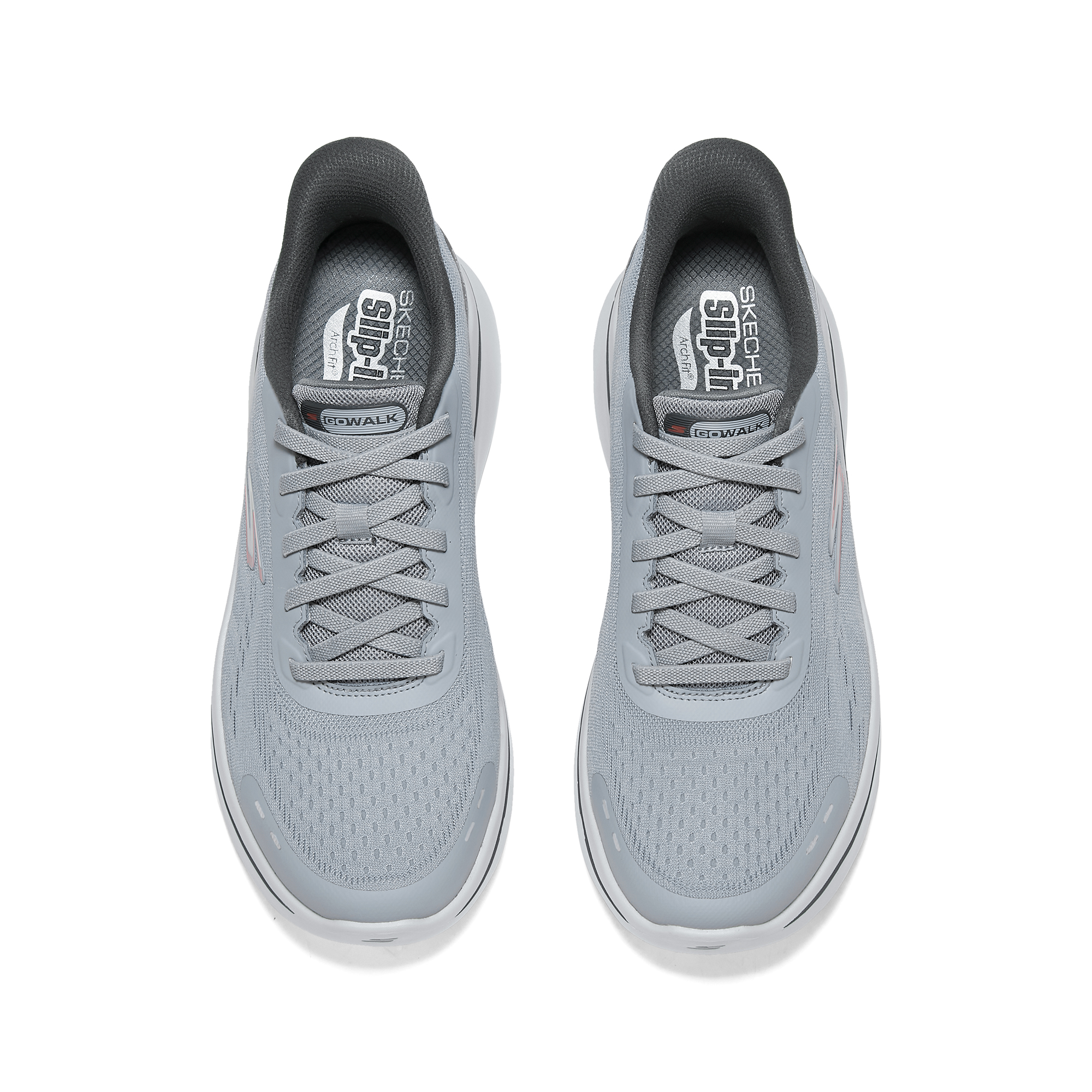 Skechers MEN’S GO WALK Support Low top Casual Shoes Men’s Charcoal Gray