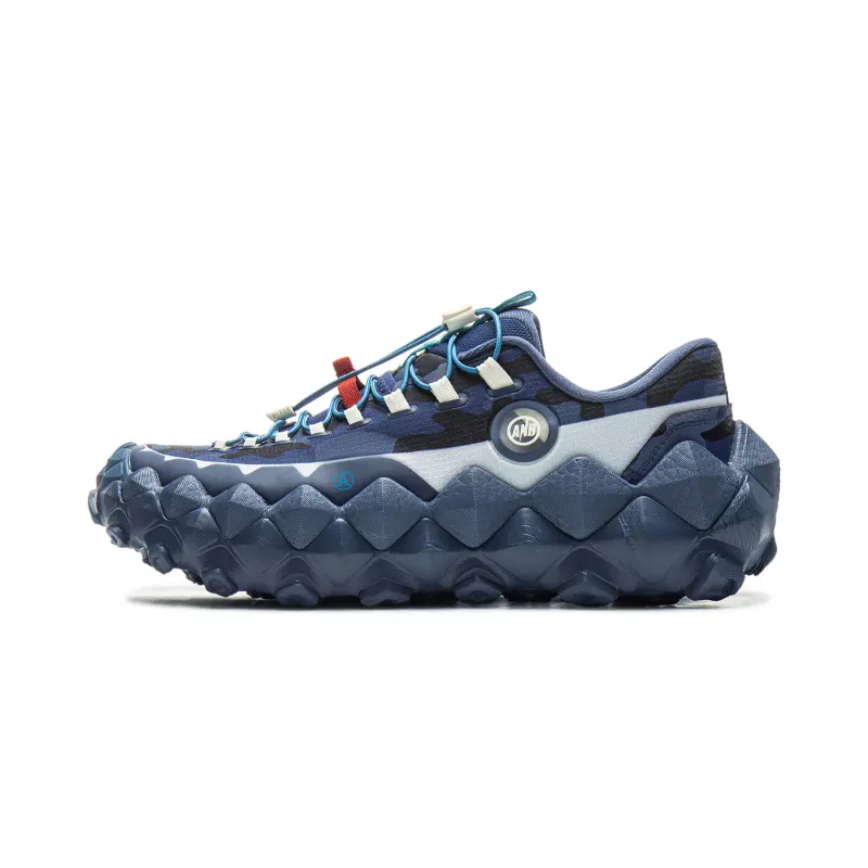 Li Ning Slip Resistant Abrasion Resistant Low top Casual Shoes Unisex Blue