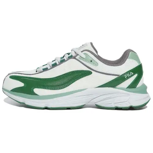FILA Low top Casual Shoes Unisex White Green