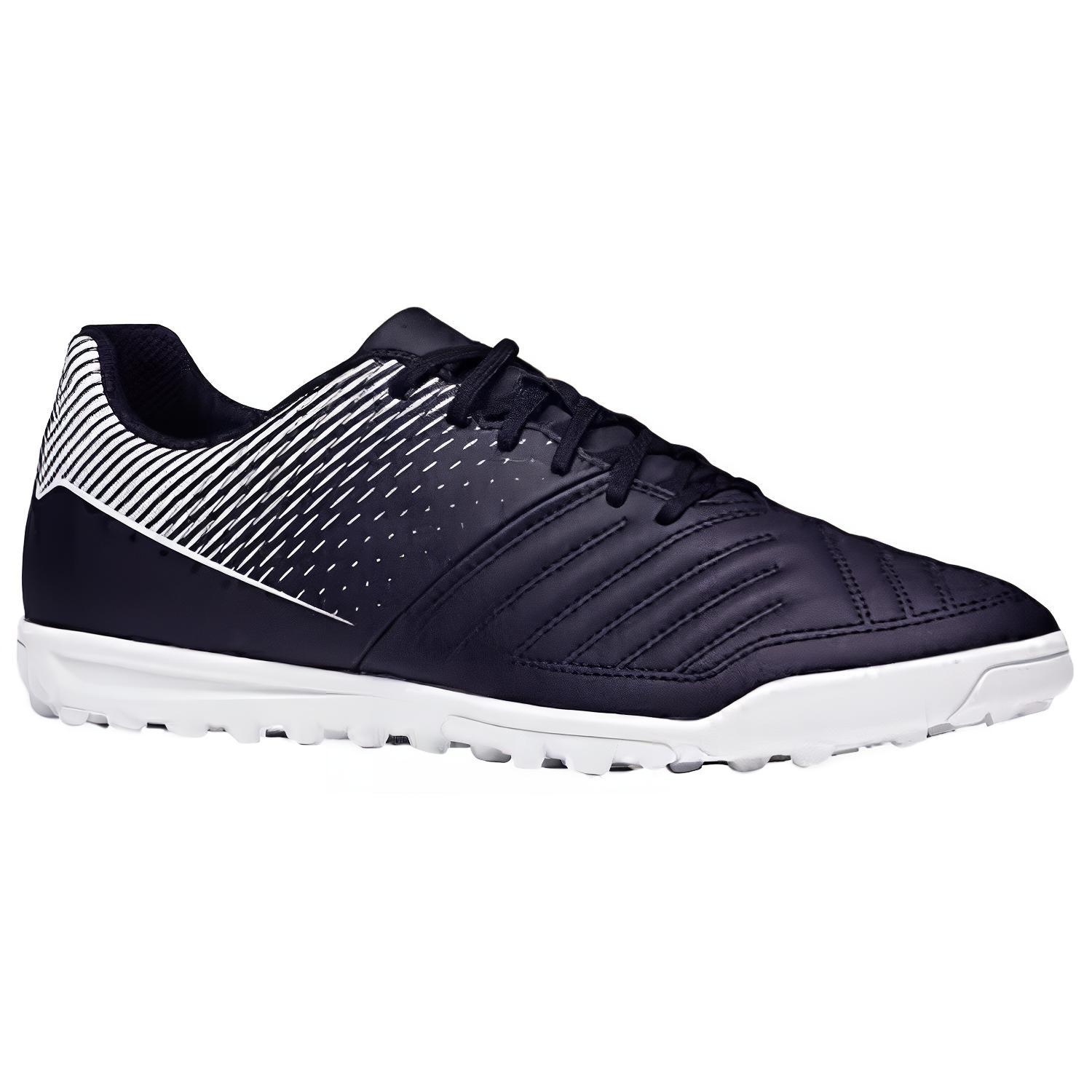 DECATHLON TF Turf Pu Cushioning Abrasion Resistant Cushioning, Wear Resistant Soccer Shoes Men’s Black