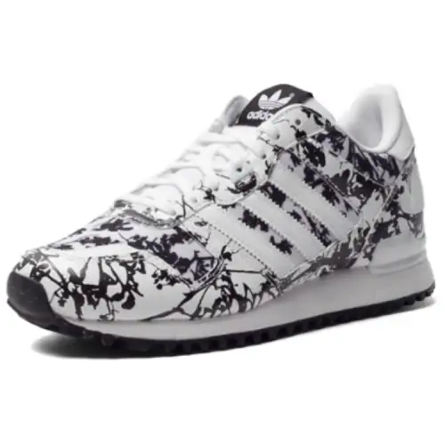 Adidas Originals ZX 700 Slip Resistant Abrasion Resistant Mid top Casual Shoes Women's White