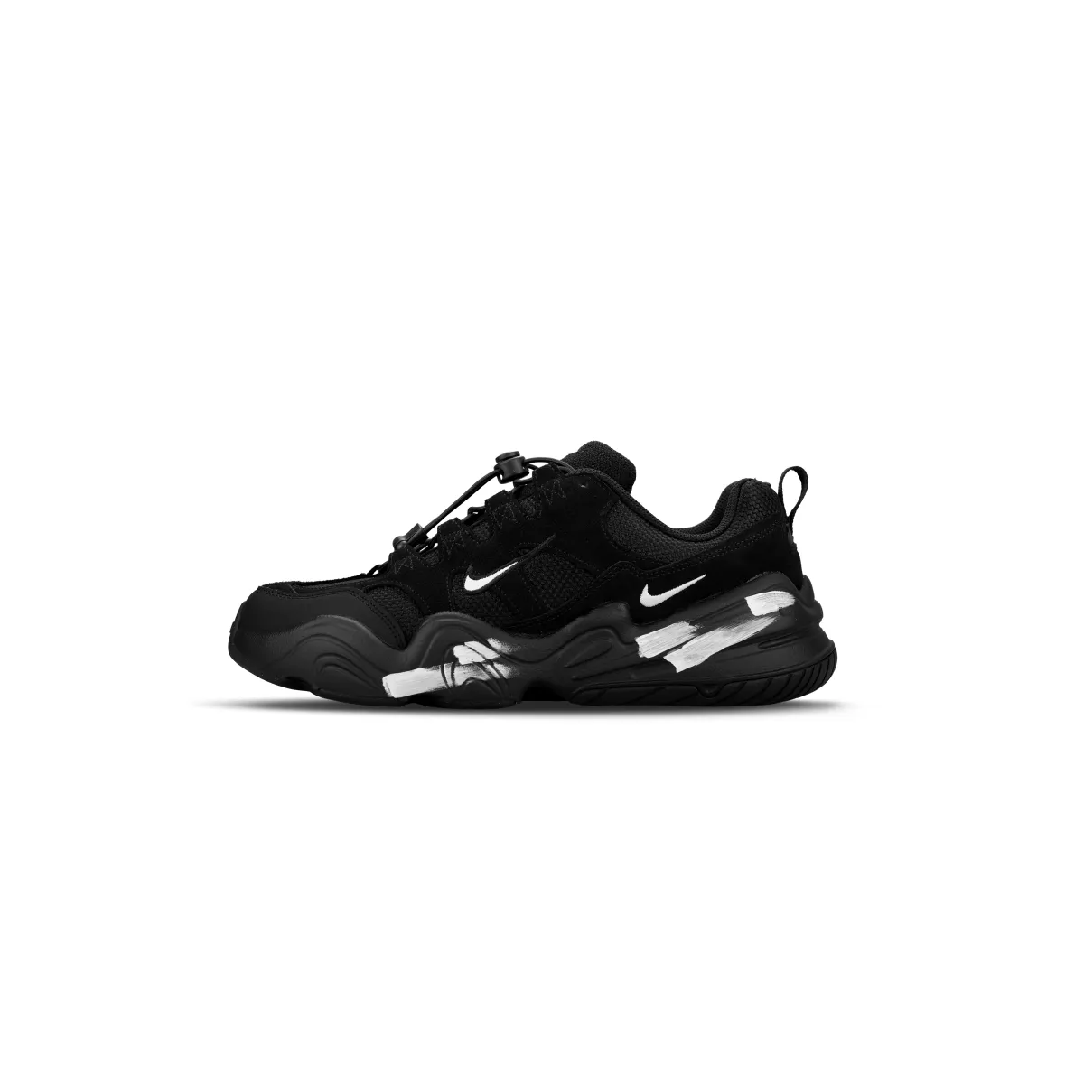 Nike Tech Hera Slip Resistant Abrasion Resistant Low top Casual Shoes Unisex Black White