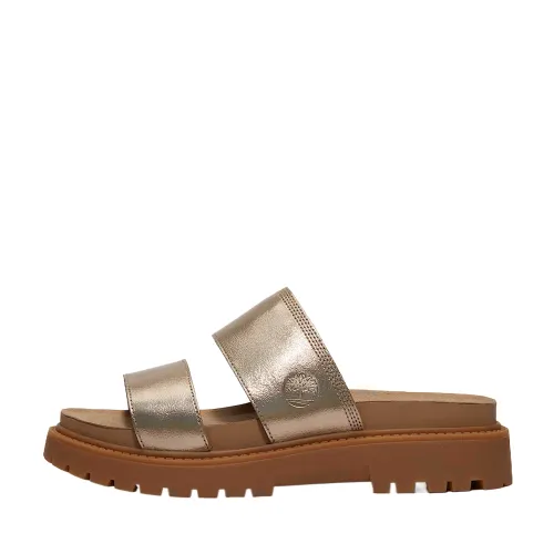 Timberland Clairemont Way Rubber Abrasion Resistant Slide Slippers Women's Brown