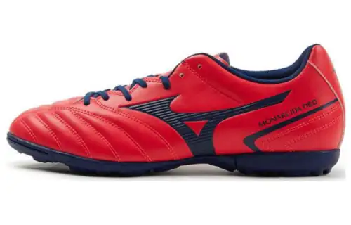 Mizuno Monarcida TF Turf Abrasion Resistant Breathable Soccer Shoes Men's Red Blue