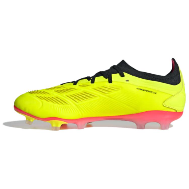 Adidas PREDATOR 24 PRO round head lace-up FG (glue spikes) non-slip and wear-resistant football shoes for men and women, solar yellow