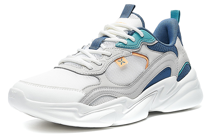 XTEP Textile, Leather Comfortable Slip Resistant, Abrasion Resistant, Breathable, Lightweight Low top